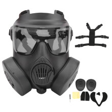 Full Face Shield Dual Fan Breathable Guard Cosplay Gaming