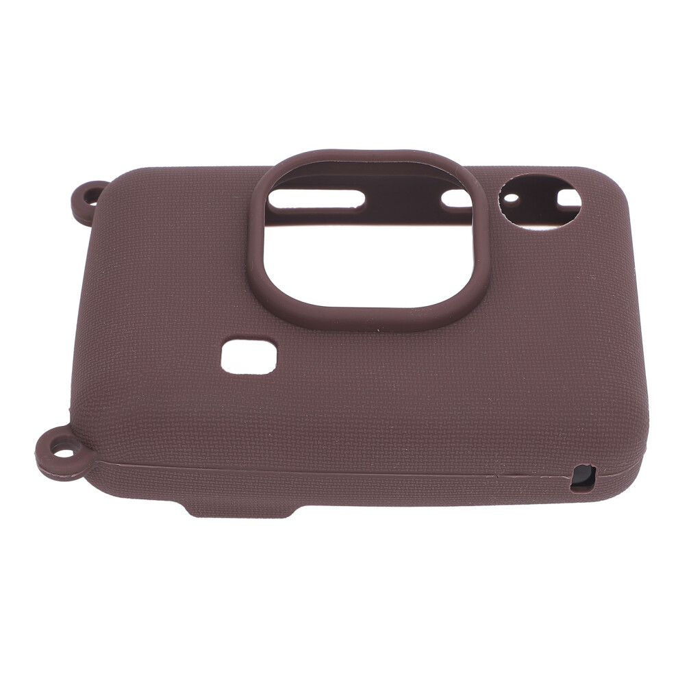 (Dark Brown) Silicone Case For Liplay Instant Camera Soft Skin Black Black,Brown 643505169652