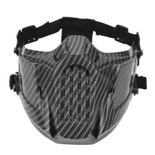 Halbschädel-Schutzmaske aus Carbonfaser für CS-Spiel 1