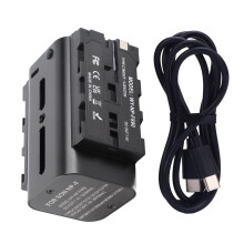 NP F970 F550 F770 Dual Side Battery Adapter