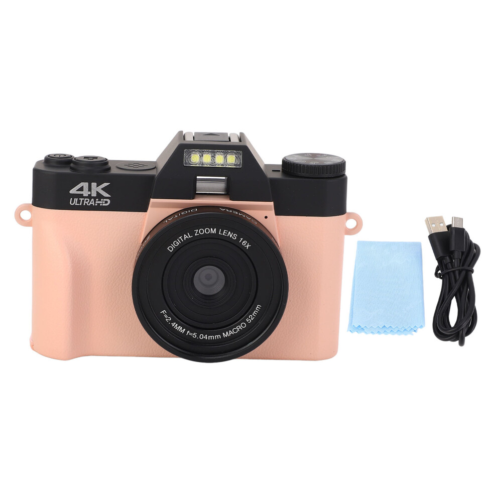 4K Digital Camera 56Mp 16X Zoom Anti Shake Autofocus 180 Flip Screen 643505171501
