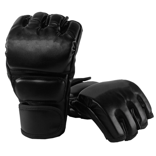 Boxhandschuhe Stoßdämpfung Halbfinger Sanda Muay Thai MMA