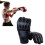 Halbfinger-Boxhandschuhe PU Leder MMA Muay Thai Schwarz 5