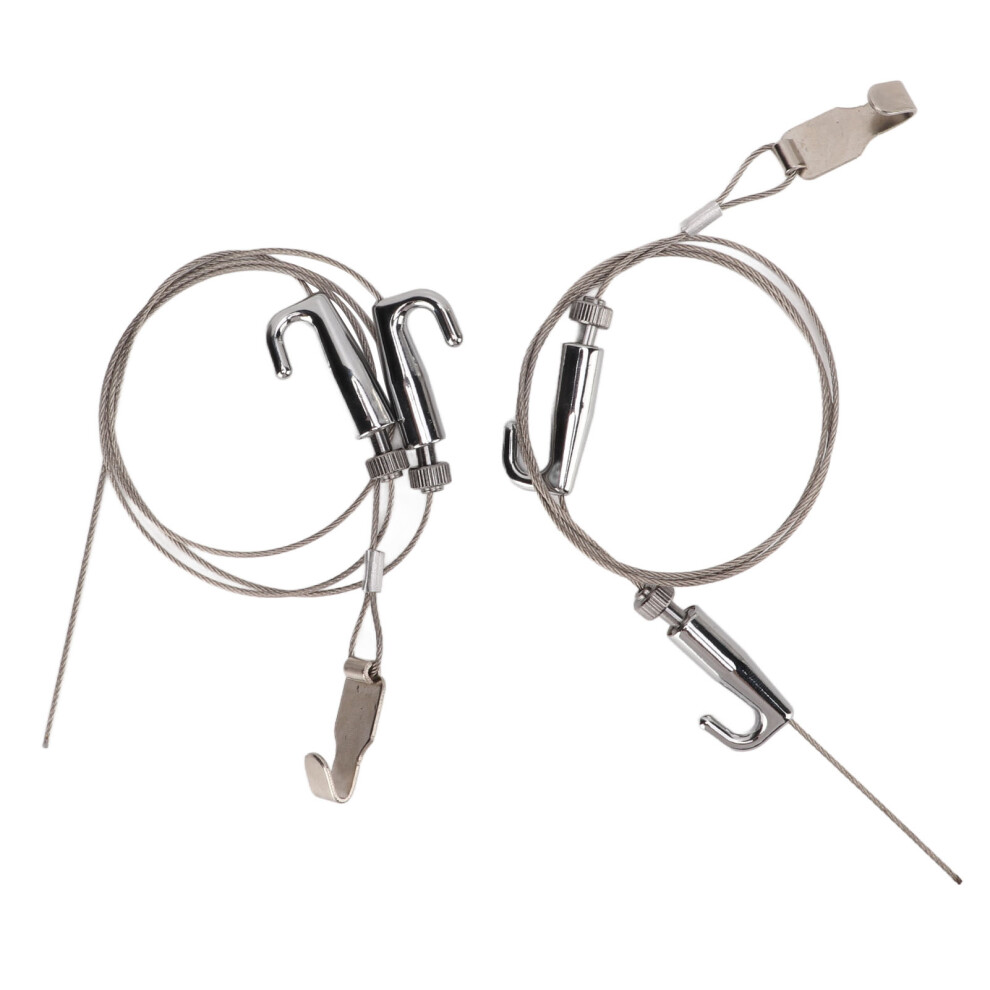 (1 Meter/3.28Ft) 2Pcs Picture Rail Hanging System 1M For Art Gallery 604725094339