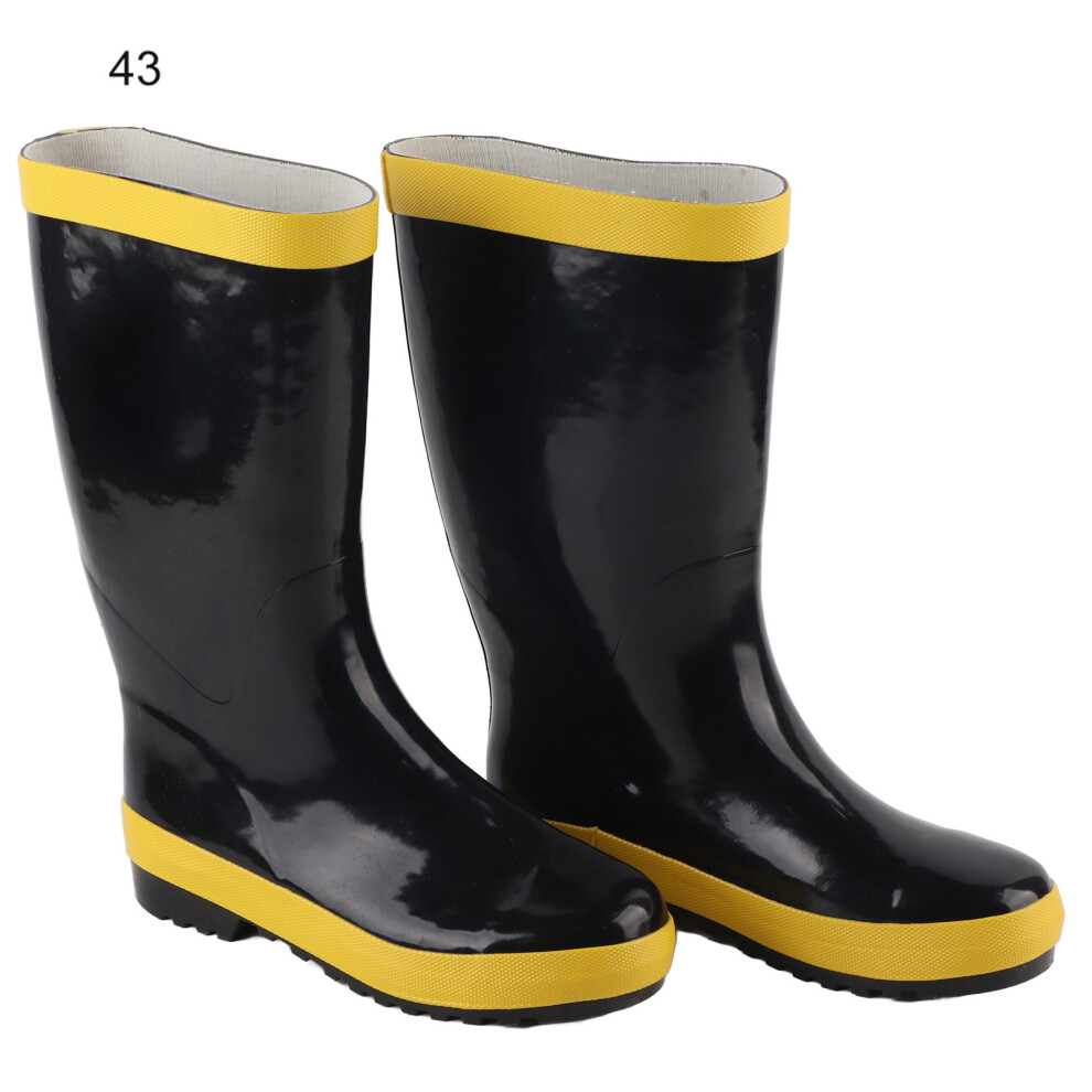 (43) Fire Fighting Rescue Boots Non-Slip High Temp Rubber Safety Shoes 39 604725156914