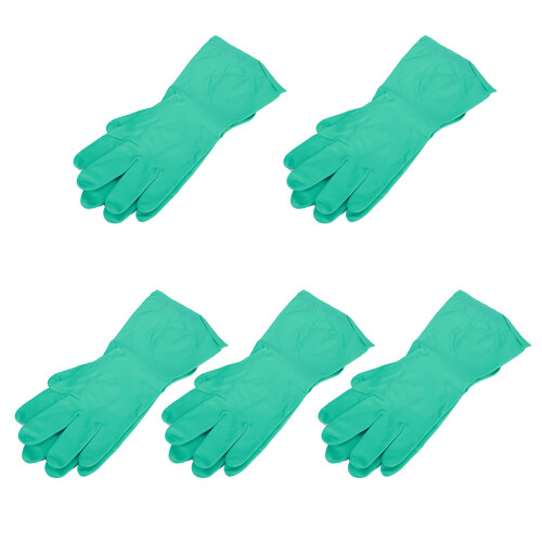 5 Paar Wiederverwendbare Nitril-Handschuhe 32cm 2