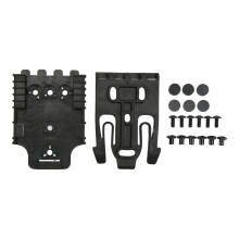 Schnellverschluss-Set schwarz Nylon-Schnalle Befestigungsplatte