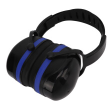Gehörschutz Ohrmuscheln 24dB NRR Geräuschreduzierend Schwarz Blau
