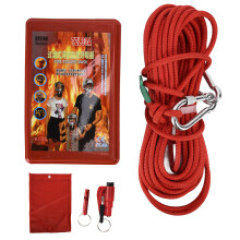 Emergency Fire Survival Kit 0.3in Rope Glass Breaker Whistle