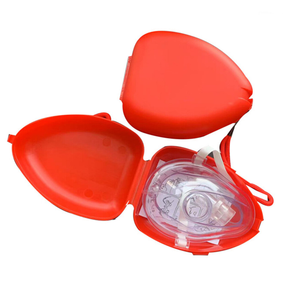 Resuscitator Hard Case with One Way Valve Portable CPR Face Shield