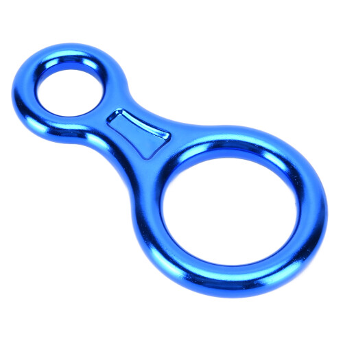 Figure-8-Abstiegshilfe 45KN Aluminium Blau für Kletterer
