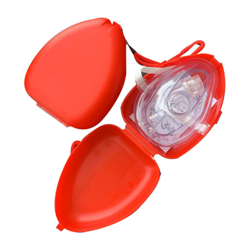 Resuscitator Hard Case with One Way Valve Portable CPR Face Shield 2