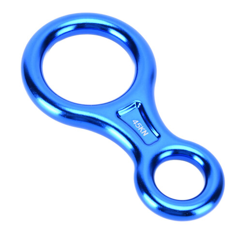 Figure-8-Abstiegshilfe 45KN Aluminium Blau für Kletterer 1