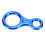 Figure-8-Abstiegshilfe 45KN Aluminium Blau für Kletterer 4