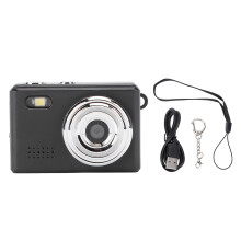 (Black) 12MP 1080P HD Digital Camera 0.96 Inch Display Portable Cycling