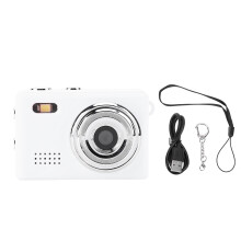 (White) 12MP 1080P HD Digital Camera 0.96 Inch Display Portable Cycling