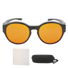 Anti-Blaustrahl-Brille für Computer mit bernsteinfarbenen Gläsern