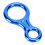 Figure-8-Abstiegshilfe 45KN Aluminium Blau für Kletterer 3