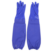 (L) PVC Coated Chemical Resistant Gloves Long Sleeve Matte NonSlip XL