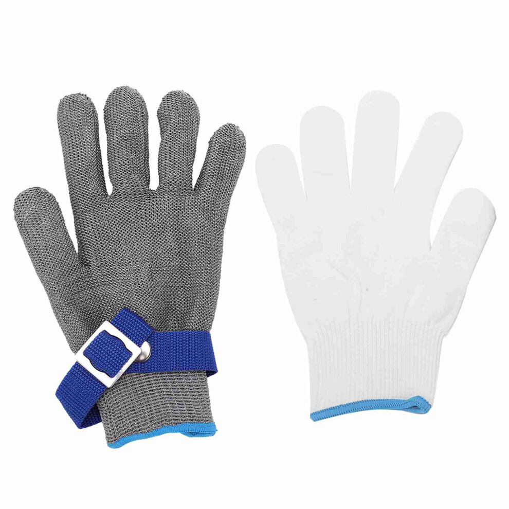 (Xxl) 316 Stainless Steel Wire Glove Level 5 Cut Proof Stab Resistant Xl 604725148001