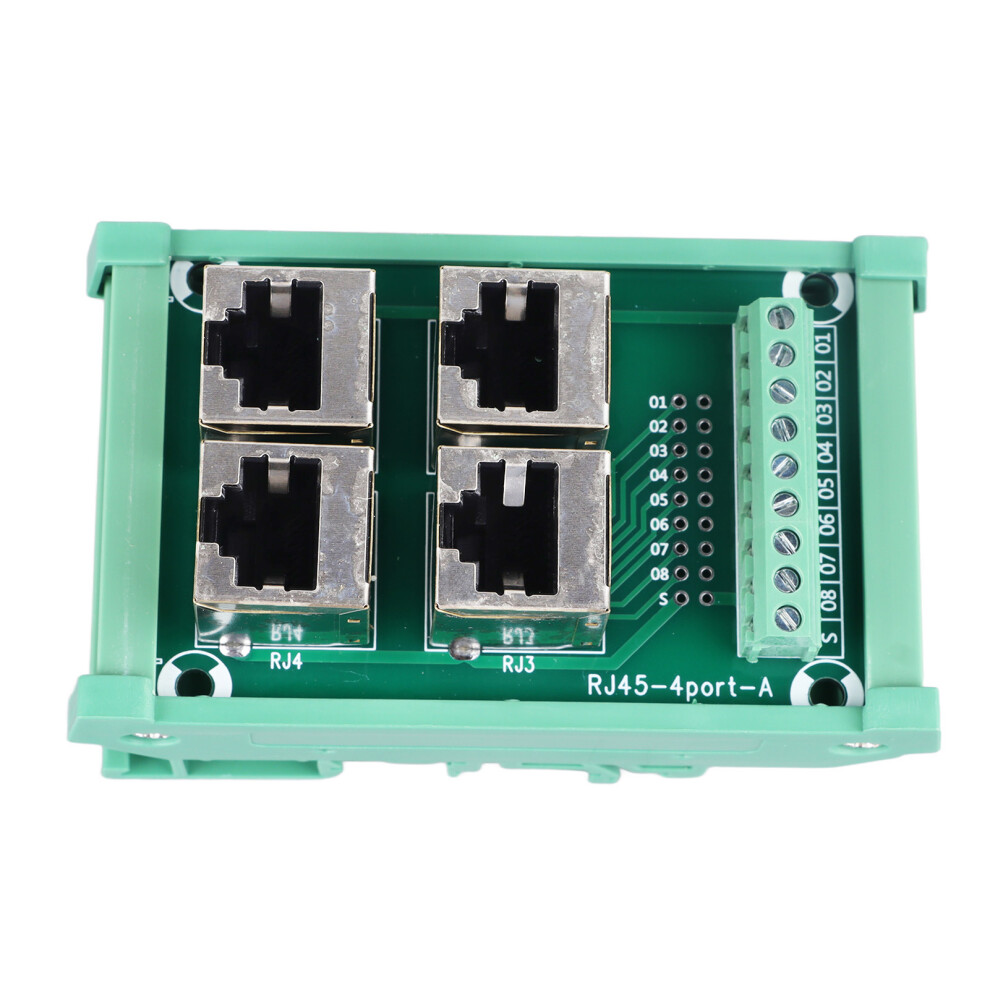 4 Way Buss Board 0.5A Parallel Rail Mount Terminal Block 604725092618