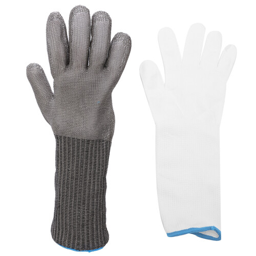 Edelstahl-Handschuh Level 5 Schnittfest Stabresistent 1