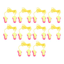 10 Pairs PU Foam Ear Plugs 32dB Noise Reduction Soft with Cable