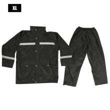 (XL) 2Pcs Reflective Raincoat Windproof Safety Suit XL