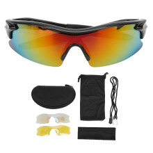 Kindersportbrille Anti-Nebel UV Schutz Rollschuh Outdoor Schwarz