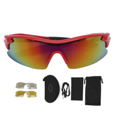 Snowboardbrille Kinder Sportbrille Roter Rahmen Stoßfest UV