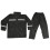 (XL) 2Pcs Reflective Raincoat Windproof Safety Suit XL 2