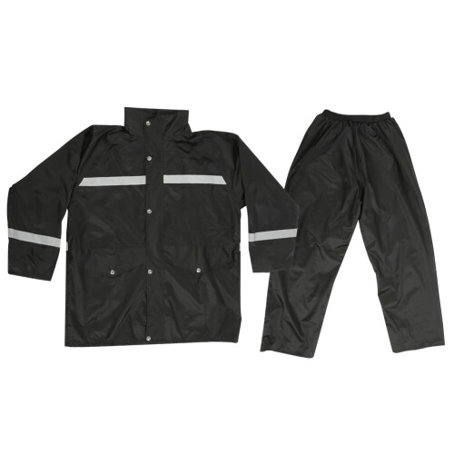 (XL) 2Pcs Reflective Raincoat Windproof Safety Suit XL 1