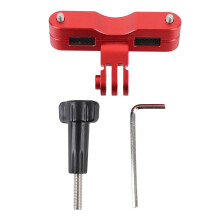 (Red) Bike Seat Rail Mount for Action 5 Pro Saddle Camera Mount Red