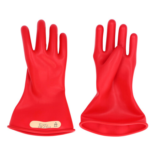 (Size 9) Elektriker-Isolierhandschuhe 2,5kV Latex Größe 9 1