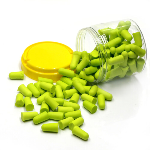 (Light Green) 50 Pairs Soft Foam Earplugs Noise Reduction for Sleeping Learning 1