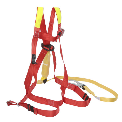 Full Body Safety Harness Padded Back Belt Fall Protection Double Hooks 1