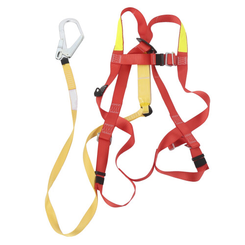 Full Body Safety Harness Padded Back Belt Fall Protection Double Hooks 2
