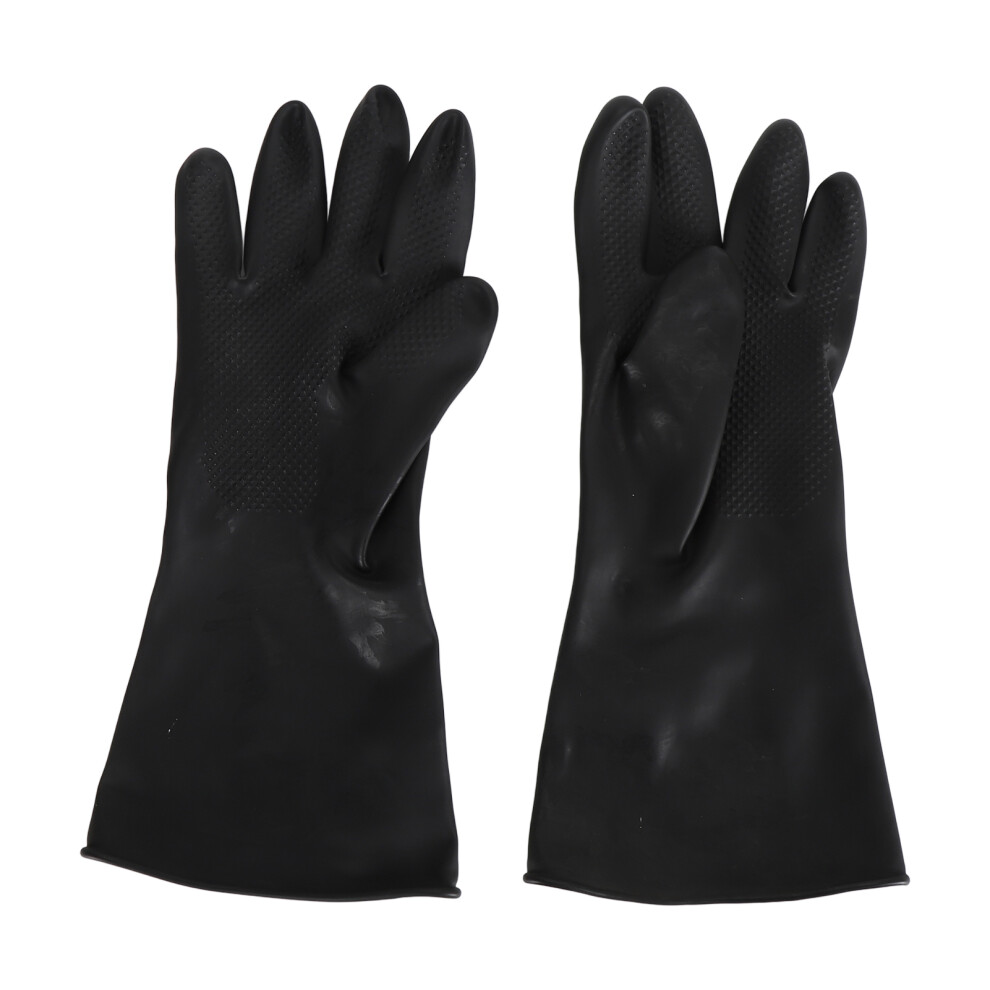 (B36âL) 1 Pair Chemical Resistant Latex Gloves Long Gauntlets B36-L 604725119742