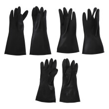 (B40‑L) 1 Paar Chemikalienbeständige Latex-Handschuhe Lange Manschetten