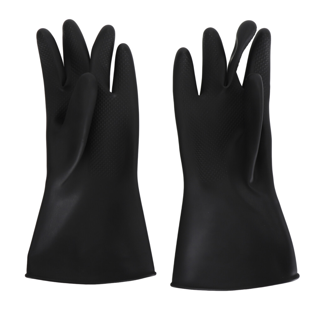 (B31âL) 1 Pair Chemical Resistant Latex Gloves Long Gauntlets B36-L 604725119766