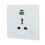 (White) WiFi Smart Steckdose Tuya Touch USB-C 95-250V 3