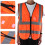 (Orange) Sichtbare Sicherheitsweste Netz Reflektierend Orange 5