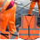 (Orange) Sichtbare Sicherheitsweste Netz Reflektierend Orange 4