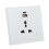 (White) WiFi Smart Steckdose Tuya Touch USB-C 95-250V 5