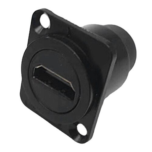 (Black) HD-Multimedia-Interface-D-Panel-Stecker Adapter