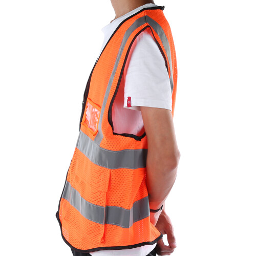 (Orange) Sichtbare Sicherheitsweste Netz Reflektierend Orange 2
