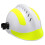 (White) Safety Helmet Heat Resistant Shock Resistant Adjustable Vented 1