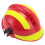 (Red) Safety Helmet Heat Resistant Shock Resistant Adjustable Vented 1
