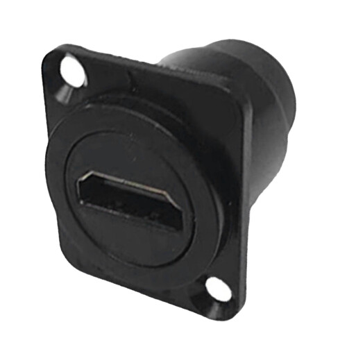 (Black) HD-Multimedia-Interface-D-Panel-Stecker Adapter 1
