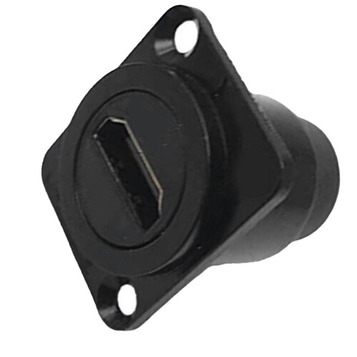 (Black) HD-Multimedia-Interface-D-Panel-Stecker Adapter 2